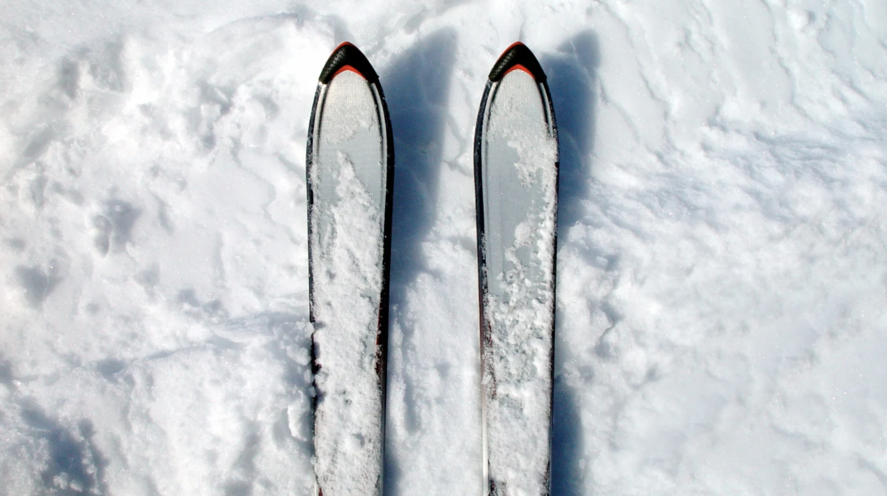 Skis shown on snow.